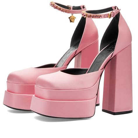 versace pink shoes 2021|versace pink platform shoes.